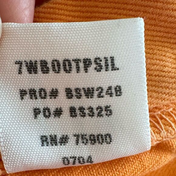 NWT Y2K Vintage Big Star Low Rise Orange Boot Cut Jeans Size 25 - Picture 10 of 10